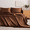 Coffee, variant on Satin Sheets Set – 4 Piece Luxury Silk Feel Bedding, Ultra Soft & Wrinkle Free with Deep Pocket, Cooling Comfort for Hair and Skin