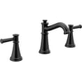 thumbnail image 3 of Moen Belfield Matte Black Two-Handle Widespread Bathroom Faucet Trim Kit, Valve Required, T6405BL, 3 of 7