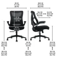 thumbnail image 2 of La-Z-Boy Mid-back Mesh Office Chair, Black, 2 of 5