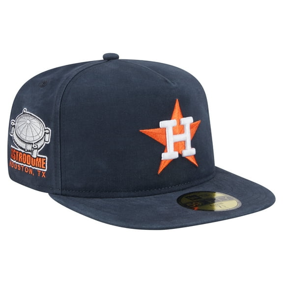 Men's-New Era Navy Houston Astros Championship Side Flag A-Frame 59FIFTY Fitted Hat