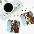 thumbnail image 5 of Balery 6 Pcs Christmas Horseleather Coasters Set, Drink Table Cup Coasters For Living Room Kitchen Coffee Decor, 5 of 9