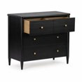 thumbnail image 6 of Harbor 3 Drawer with Divided Top Drawer Dresser, Black, 6 of 12