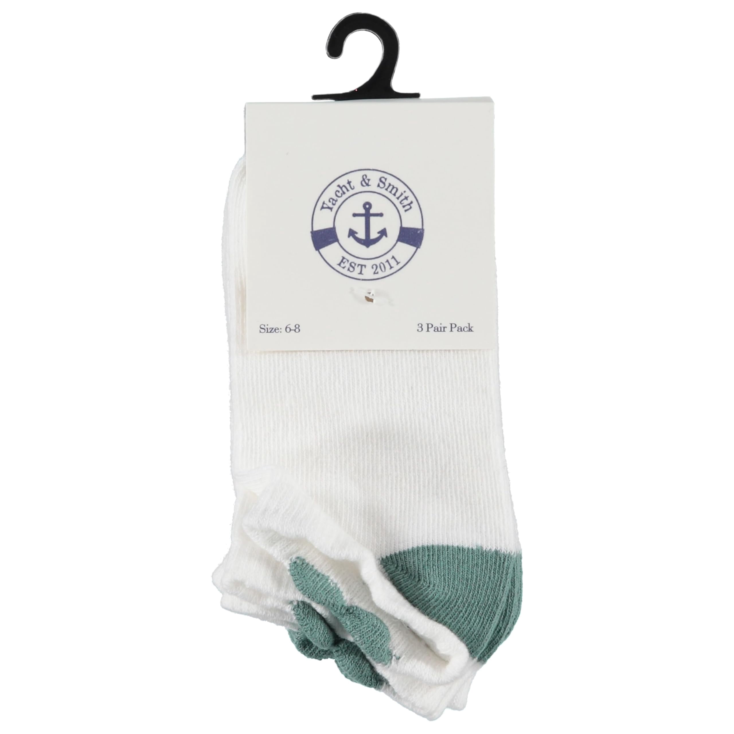 Yacht & Smith 72 Pairs Wholesale Sample Socks Kids, Crew and Ankle Socks - Mixed Assorted Random Colors Wholesale Lot Bulk, Great for Donating Shelters