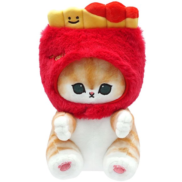 Juguetes de comida de dibujos animados de Anime, serie Taiyaki Mofusand, Gato de peluche, animales Kawaii, muñecos suaves, regalos de cumpleaños para niños, 22cm