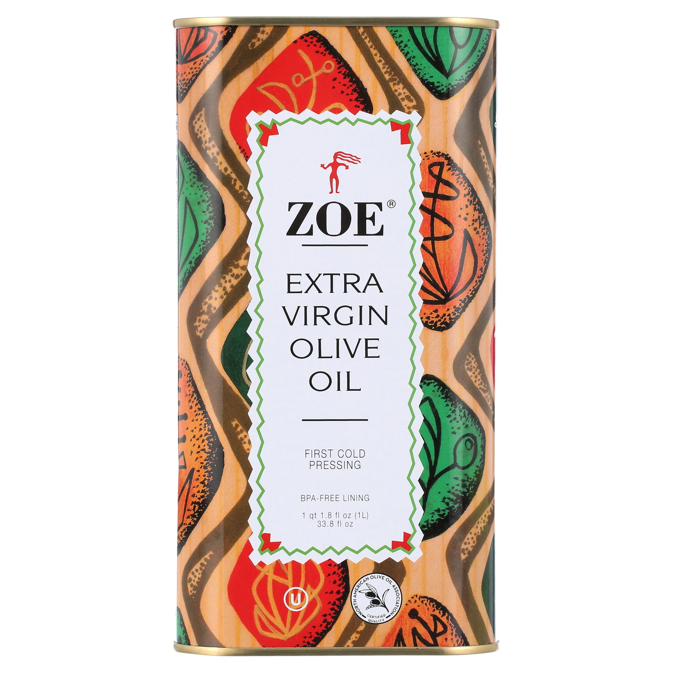 Zoe Extra Virgin Olive Oil 1 Ltr Spanish Cold-Pressed Kosher in