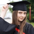thumbnail image 4 of Primegos Graduation Hat Tassel with 2025 Year Charm Multi Colors Available Color-Blocking Style 40cm Length Cap Hornor Tassel for School Graduation Season, 4 of 8