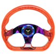 thumbnail image 2 of Universal D Shaped 13'' Auto Acrylic Steering Wheel Modification Accessories Orange, 2 of 8