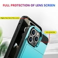 thumbnail image 5 of SOATUTO for iPhone 15 / 15 Plus / 15 Pro / 15 Pro Max 2023 Case with Card Holder Heavy Duty Protective Dual Layer Shockproof Hidden Card Slot Slim Wallet Case for Women&Men - iPhone 15 Plus,Blue, 5 of 6
