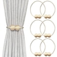 thumbnail image 1 of LAICAIW 6 Pack Attaches Magnétiques pour Rideaux, Attaches Décoratives pour Rideaux de Fenêtre (Beige), 1 of 6
