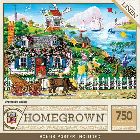 Homegrown - Rambling Rose Cottage 750 Piece Puzzle