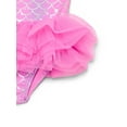 thumbnail image 3 of Wonder Nation Baby and Toddler Girl Mermaid Tutu One- Piece Swimsuit, Sizes 12M-5T, 3 of 3