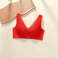 thumbnail image 4 of YWDJ Bras for Women Full Coverage No Wire Push up Comfort Straps Support Bralette Breathable Soft Bra for All Shapes Sagging Breasts Red S, 4 of 5