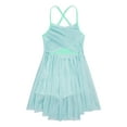 thumbnail image 3 of Miaeowve Girls Lyrical Ballet Dance Dress Sleeveless Shimmer Mesh Splice Tutu Skirted Leotard Dresses Dancewear Mint Green 8, 3 of 5
