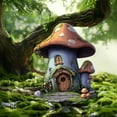 thumbnail image 4 of LmnLft Whimsical Mushroom Door Decor - Hand-Painted Wooden Fairy Tale Decorations for Kids Room, Garden Pathway, Storybook-Themed Nursery Accents, 4 of 7
