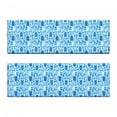 thumbnail image 2 of Dutch Bench Cushion Set of 2, Elements from Nature and Architecture of Netherlands in Blue Tones, Standard Size Foam Pad and Decorative Cover, Pale Blue Navy Blue, by Ambesonne, 2 of 4