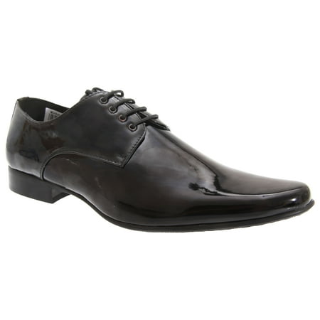 

Goor Mens Patent Leather Lace-Up Chisel Toe Gibson Dress Shoes