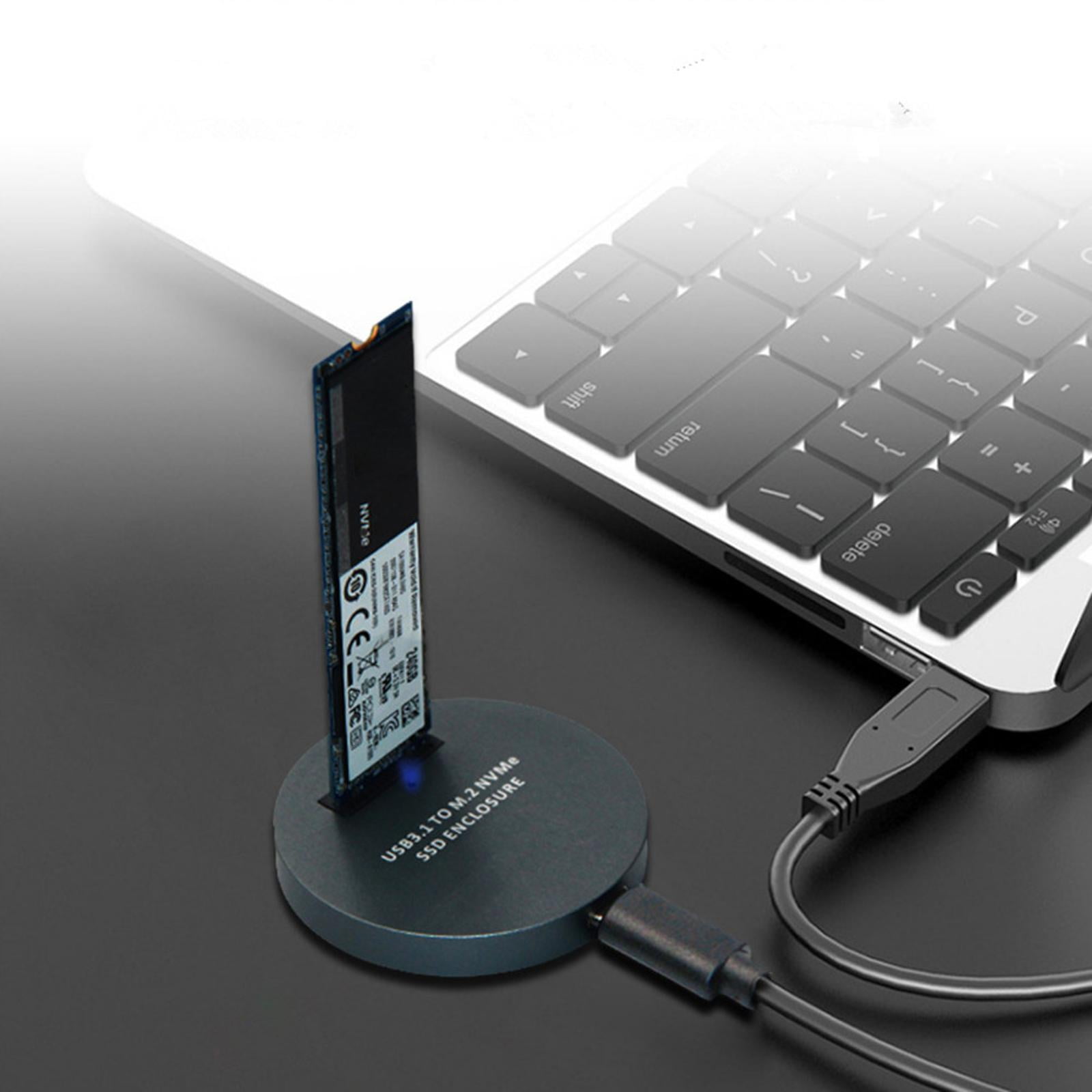 Grey Aluminum Alloy M.2 NVME PCIe SSD Enclosure Hard Case M-Key SSD to Type-C USB 3.1 USB3.0 NEW Box Accessories