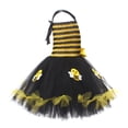 thumbnail image 6 of Afuyipoi Girls Party Dresses,Princess Halloween Round Neck Summer Holiday Dress Yellow 6-7, 6 of 9
