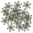 thumbnail image 2 of 100 abalorios de flores de filigrana de Metal para hacer joyas, con conector hueco DIY, pulsera para pendientes, teléfono, llavero, suministros Bronce Soledad Encantos de filigrana, 2 of 10
