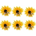 thumbnail image 2 of Napkin Rings Set of 6, Sunflower Metal Napkin Rings Holder, Fall Napkin Rings for Dinner Wedding Holiday Christmas Thanksgiving,Party Banquet Buffet Table Setting, 2 of 5