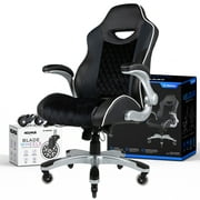 NOUHAUS Velour Office Chair Velvet Computer Chair with Retractable Armrest with Bonus Blade Wheels. Swivel Game Chair for Gaming Desk! Ergonomic Gaming Chair or Racing Gamer Chairs for Adults