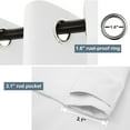 thumbnail image 4 of Lapalife Outdoor Curtains for Patio Waterproof 71 x 96 in Windproof Grommet & Back Tab Thermal Insulated Keep Privacy for Yard Porch, 1 Panel, 4 of 8