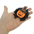 thumbnail image 4 of Unique Bargains 1 Pc Duckbill Clip Halloween Pumpkin Head Hair Clip for Women Black Orange, 4 of 5