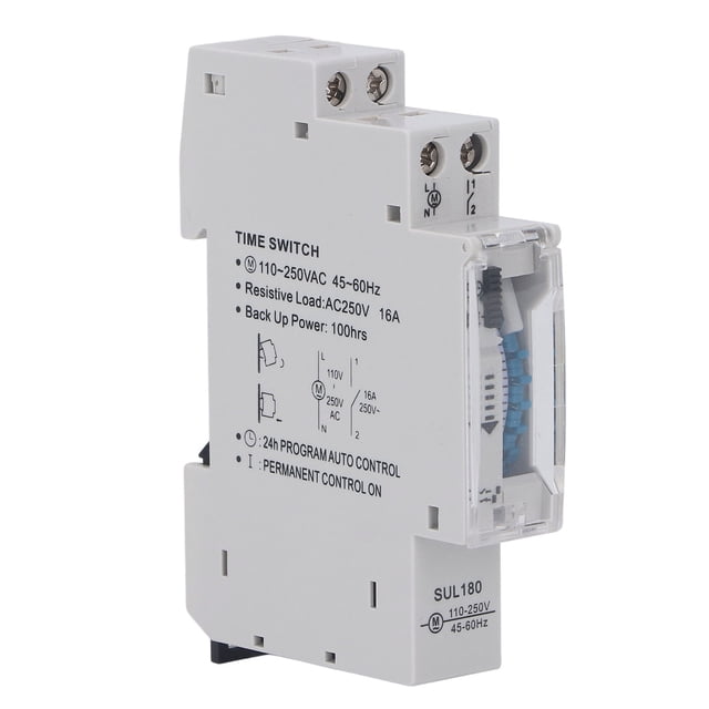 Mechanical Timer, Time Switch 100h Power Outage Compensation 110-250V AC 24 Hours For Machine