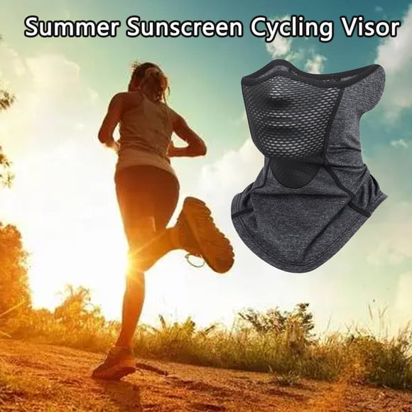 LJNYFDC Visière de Cyclisme Casque d'Été Séchage Rapide Écran Solaire Tissu en Soie Glacée Protection UV Protection du Cou Casque de Cyclisme