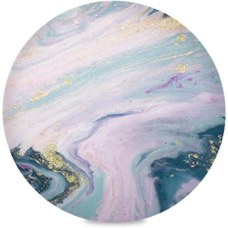 

Coolnut Pastel Marble Round Placemats Set of 1 Non-Slip Heat Resistant Washable Table Mats for Kitchen Dining Table Decoration 15.4 Inch