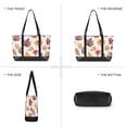 thumbnail image 6 of FORMRS Canvas Laptop Tote Bag for Women with 15.6" Computer Compartments Shoulder Handbag, Gray Autumn Leaves, 6 of 7