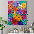 thumbnail image 4 of Vibrant Floral Impressionist Canvas Print, Wall Decor for Living Room Bedroom Dining Room Entryway Office Hotel Cafe, 4 of 8