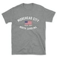 thumbnail image 1 of Morehead City North Carolina Patriot Men's Cotton T-Shirt, 1 of 1