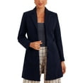 thumbnail image 2 of INSPIRE CHIC Women's Notched Lapel Outerwear Winter Coat XL Deep Blue, 2 of 6