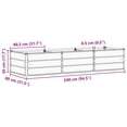 thumbnail image 7 of Green Galvanized Steel Raised Garden Bed, 94.49 x 31.50 x 17.72Inch Outdoor Planter for Vegetables, Herbs, Flowers, Rectangular Boxes Lawn Planters, 7 of 7