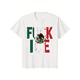 thumbnail image 1 of SUMMER&nbsp;GRAPHIC Fresh FXXK ICE Mexico Flag Look T - Shirt With Bold Anti ICE Declaration B15, 1 of 6