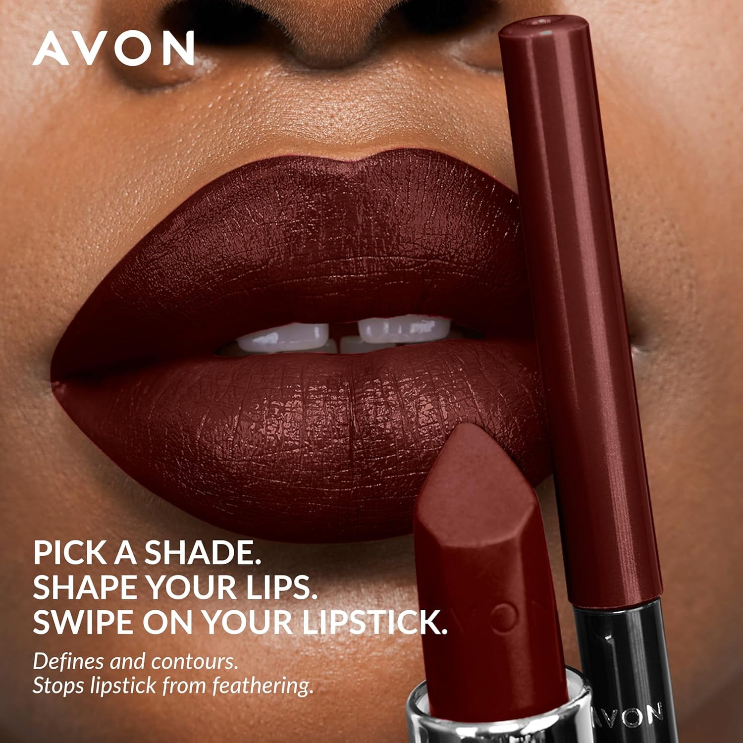 Avon Glimmersticks Retractable Lip Liner  / SIMPLY SPICE / SET OF 3