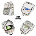 thumbnail image 5 of FORMRS Mini Backpack Purse for Women Quilted Travel Daypack Casual Shoulder Bag, Green Cute Cat, 5 of 7