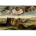thumbnail image 2 of Beeck, Anna 18x14 Gold Ornate Wood Framed with Double Matting Museum Art Print Titled - Turin or Torino and Its Envisons 1700, 2 of 4