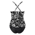 thumbnail image 3 of Summersalt swimsuits for women Two Piece Swimwear Floral Print Tankini Top And High Waisted Bottom Swimsuit For Women Swim Shorts Set Swim Shorts Girls Size 14 Womens Swimming Suit Tops Underwire Swi, 3 of 4