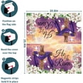 thumbnail image 5 of He is Risen Easter Watercolor Mailbox Cover Welcome Spring Floral Mailbox Covers Magnetic Standard Size 21" X 25.5" Happy Easter Mailbox Wrap Post Letter Box Cover Decor for Home Outdoor Yard Garden, 5 of 5