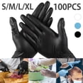 thumbnail image 3 of Hands DIY 100pcs Professional Nitrile Gloves Multi-Purpose Vinyl Gloves Safety Work Gloves Latex Powder Free Gardening Nitrile Gloves for Home Kitchen Outdoor Use 9 Inch, 3 of 7
