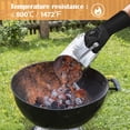 thumbnail image 4 of hamitor 1 par de guantes de horno resistentes al calor hasta 800 ℃, guantes protectores de silicona para barbacoa y parrilla (negros), 4 of 8