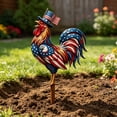 thumbnail image 3 of Patriotic 4th of July Metal Yard Stake Double-Sided Outdoor Garden Decor Independence Day Sign for Porch Courtyard 11.8 X 7.9IN, 3 of 7