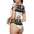 thumbnail image 3 of Daiia Starfishes Shells Women'S Crew Neck Short Sleeve Slim Fit T Shirts Tops Basic Bodysuit Leotard Clothing-Small, 3 of 9