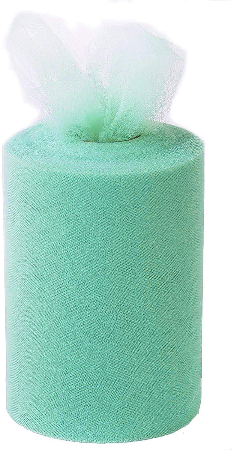 Decoration 6" Wide 100 Yard Roll Turquoise Tulle for Weddings Easter 
