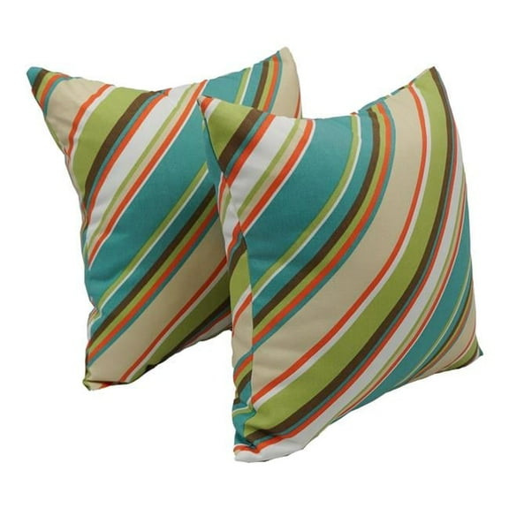 17-inch Square Polyester Outdoor Throw Pillows (Set of 2) 9910-S2-OD-103