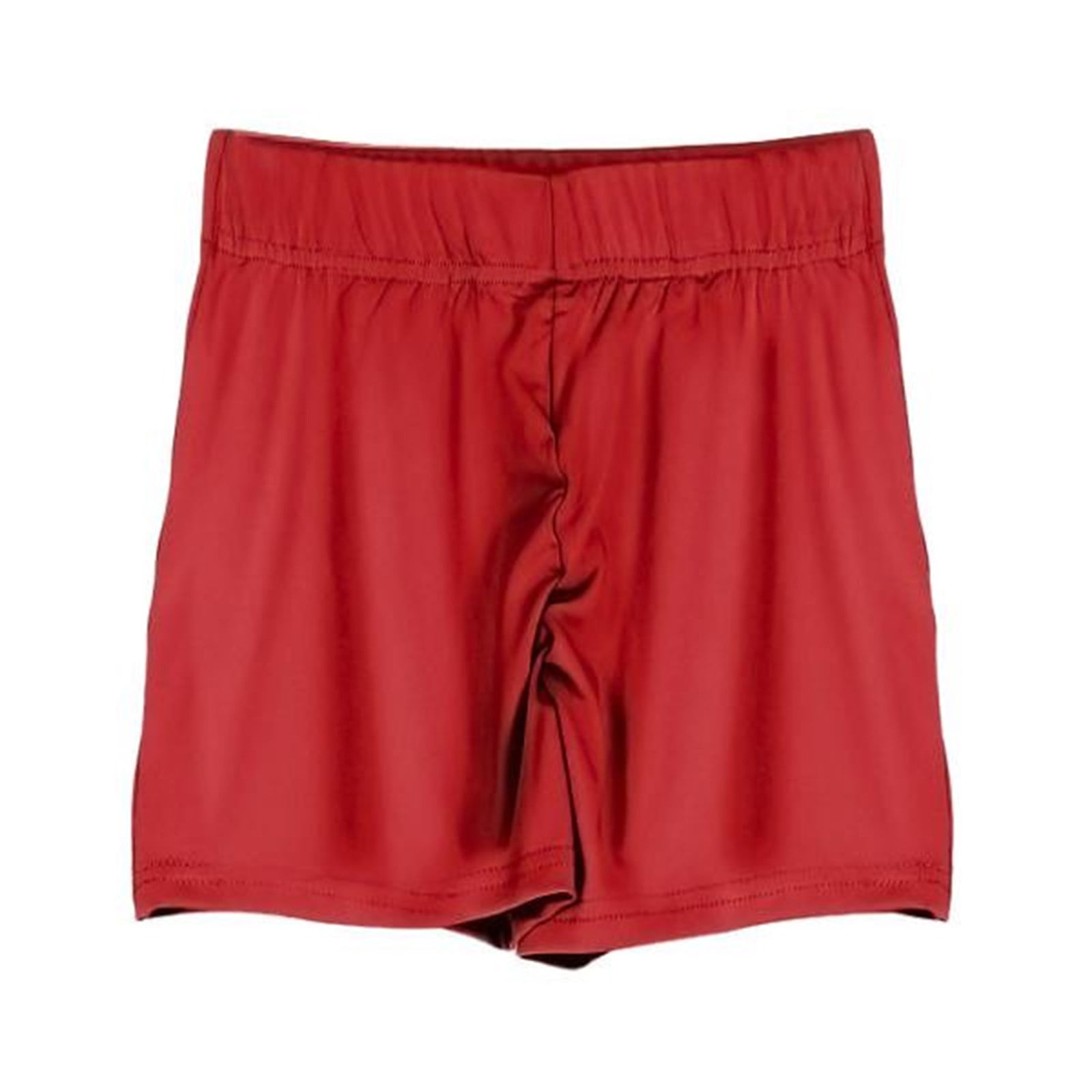 Seamless Workout Shorts Women - red Biker Running Gym Yoga