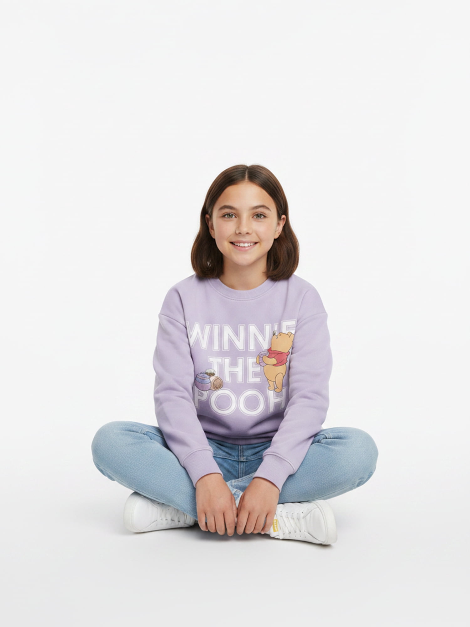 Winnie the Pooh Girls Honey Graphic Sweatshirt, Sizes 4-16