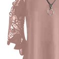 thumbnail image 6 of LoyisViDion Women'S Tops Long Sleeve Cold Shoulder Tops Neck Zipper Soild Hollow Out T-Shirt Casual Blouses Shirts Pink 8(L), 6 of 6